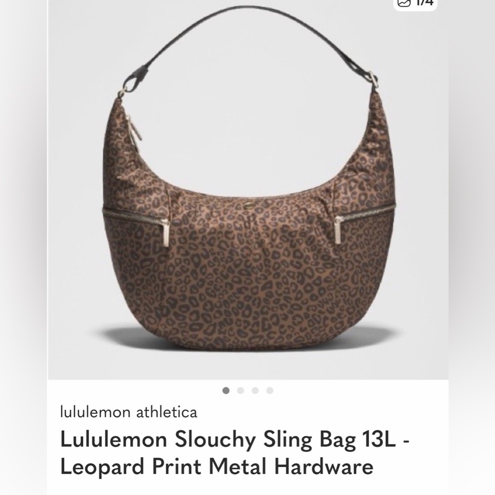 lululemon athletica Leopard Print Hobo Bag 13L - Picture 2 of 7